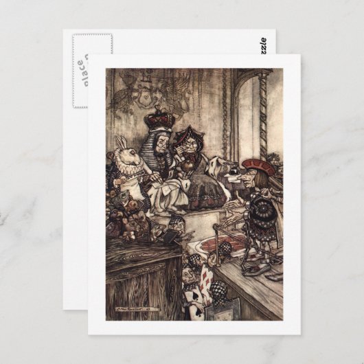 Wer hat die Tarts gestohlen? Postkarte (Vorne/Hinten)