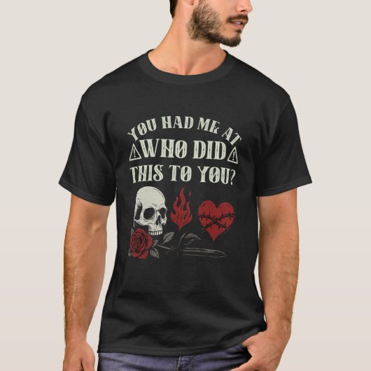 Wer hat dir das angetan Trope Dark Romance Leser B T-Shirt (Vorderseite)