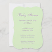 Wer hat ein Baby Mädchen? Einladung zur Speisedusc (Rückseite)