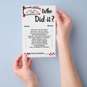 Wer hat es gemacht Dusche Game Card Love Bird Flyer (Handgriff)