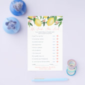 Wer hat es gesagt? Briom Groom Brautparty Game Car Flyer (Einzeln)