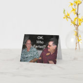 Wer hat gefallen? karte (Gelbe Blume)