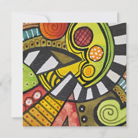 WER HAT MEIN TOMATO MIT EINER KUBISTISCHEN KNIFE G EINLADUNG (Vorderseite)