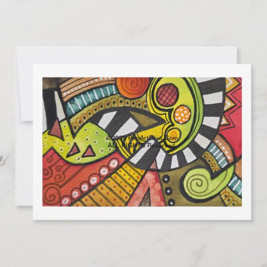 WER HAT MEIN TOMATO MIT EINER KUBISTISCHEN KNIFE G EINLADUNG (Vorderseite)