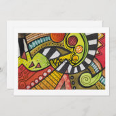 WER HAT MEIN TOMATO MIT EINER KUBISTISCHEN KNIFE G EINLADUNG (Vorne/Hinten)