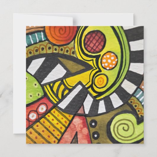 WER HAT MEIN TOMATO MIT EINER KUBISTISCHEN KNIFE G MAGNETEINLADUNG (Vorderseite)