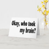 Wer hat mir das Gehirn genommen? Karte (Gelbe Blume)