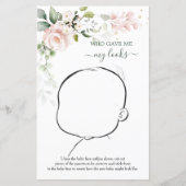 Wer hat mir mein Aussehen gegeben als ich ein Baby (Vorderseite)