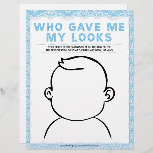 Wer hat mir meine Augen geschenkt [Luxusspitze [bl Briefbogen (Vorne/Hinten)