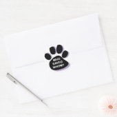 Wer hat wen gerettet? Aufkleber. Rettungspersonal. Runder Aufkleber (Umschlag)