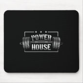 Wer House Gym Motivation Bold Statement Mousepad (Vorne)