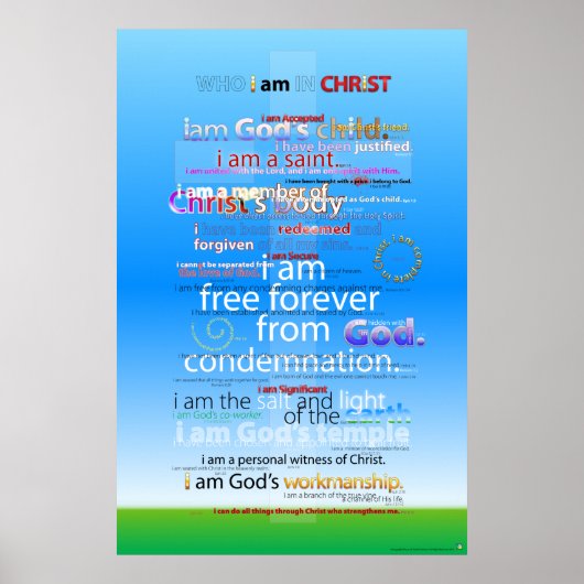 Wer ich bin in Christus? Poster (Vorne)