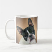 Wer ich Boston-Terrier-Tasse Kaffeetasse (Links)