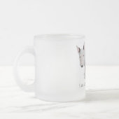 Wer, ich? Bull Terrier Puppy Mattglastasse (Links)