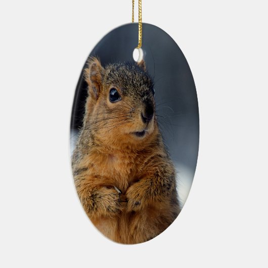 Wer ich Eichhörnchen Keramik Ornament (Rechts)