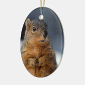 Wer ich Eichhörnchen Keramik Ornament (Links)