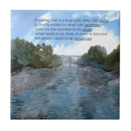 Wer ich heute bin Inspiration Fliese