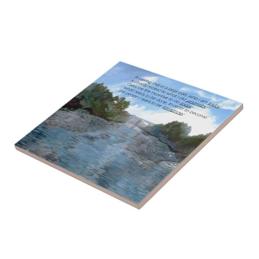 Wer ich heute bin Inspiration Fliese (Seite)