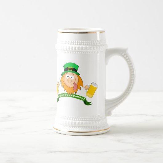 Wer Ihr Paddy Stein ist Bierglas (Rechts)