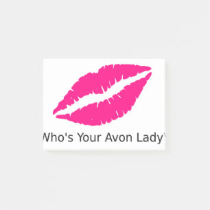 Wer Ihre Avon-Dame Lips ist Post-it Klebezettel