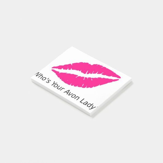 Wer Ihre Avon-Dame Lips ist Post-it Klebezettel (angewinkelt)
