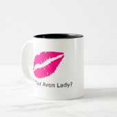 Wer Ihre Avon-Dame Lips ist Zweifarbige Tasse (Vorderseite Links)