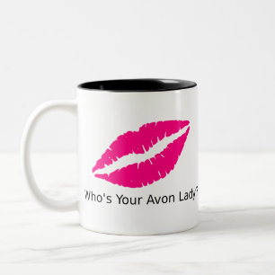 Wer Ihre Avon-Dame Lips ist Zweifarbige Tasse