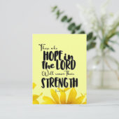 Wer im Herrn hofft Feiertagskarte (Stehend Vorderseite)