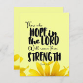 Wer im Herrn hofft Feiertagskarte (Vorne/Hinten)