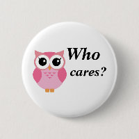 Wer interessiert sich? Niedliche rosa Cartooneule