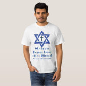 "Wer Israel segnet, wird gesegnet sein!" Ally T-Shirt (Vorne ganz)