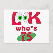 Wer ist 75 ? postkarte (Vorderseite)