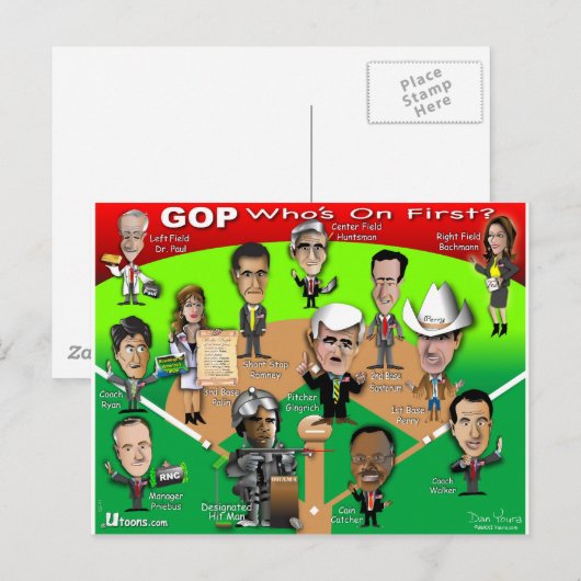 Wer ist auf First? Postkarte (Vorne/Hinten)