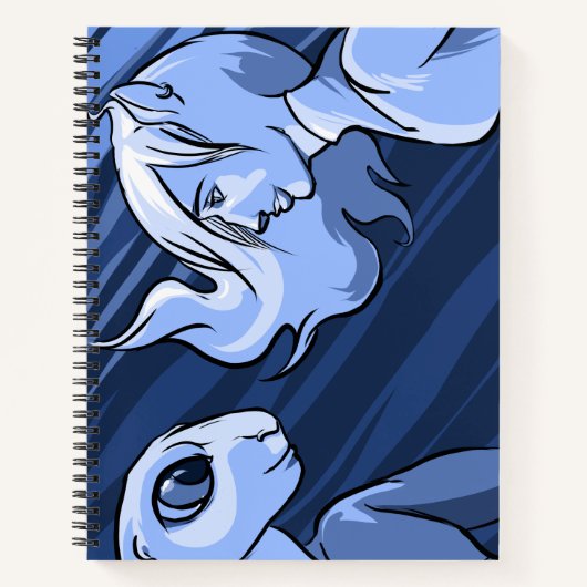 Wer ist bereit 8.5" x 11" Spiral Blank Notebook Notizbuch (Vorderseite)