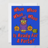 Wer ist bereit für ein Party Halloween Cartoon Kin Einladung (Vorderseite)