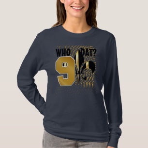 Wer ist da? Nr. 9/Schwarze Goldherzen/Lilie T-Shirt