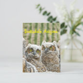 Wer ist da? Paar von Owells Scottsdale, Arizona Postkarte (Stehend Vorderseite)