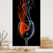 Wer ist das Feuer, der die Eismeere ist? Poster (Küche)