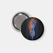 Wer ist das Feuer, wer ist das Wasser? Magnet (Vorderseite/Rückseite)