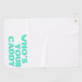 Wer ist dein Caddy-Golf-Handtuch? Golfhandtuch (Horizontal)