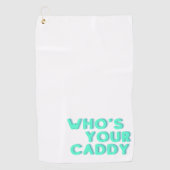 Wer ist dein Caddy-Golf-Handtuch? Golfhandtuch (Vorderseite)
