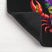 Wer ist dein Crawdaddy Crawfish Jester Beads Funny Mousepad (Ecke)