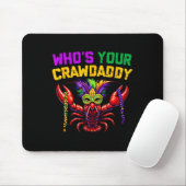 Wer ist dein Crawdaddy Crawfish Jester Beads Funny Mousepad (Mit Mouse)