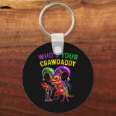 Wer ist dein Crawdaddy Crawfish Jester Perlen Lust Schlüsselanhänger (Vorderseite)