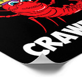 Wer ist dein Crawdaddy Crawfish Mardi Gras Carniva Poster (Ecke)