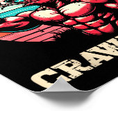 Wer ist dein Crawdaddy Crawfish Retro Crayfish Cra Poster (Ecke)