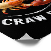 Wer ist dein Crawdaddy Funny Daddy Crawfish Boil M Poster (Ecke)