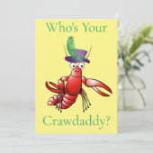 Wer ist dein Crawdaddy? Thunder_Cove Einladung (Stehend Vorderseite)