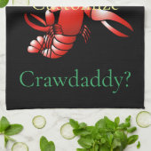 Wer ist dein Crawdaddy? Thunder_Cove Geschirrtuch (Gefaltet)