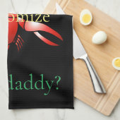 Wer ist dein Crawdaddy? Thunder_Cove Geschirrtuch (Viertel Falte)